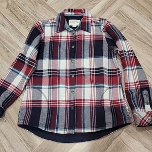 Orvis Plaid Flannel Sweater thick S